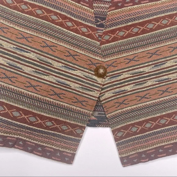 Vintage 80s/90s South Western Style Vest - Picture 5 of 9